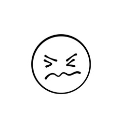 Hand drawn outline face 