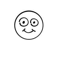 Hand drawn outline face 