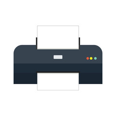 Printer vector on white background