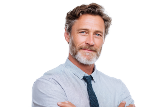 [Transparent Background PNG]Confident Business Man Portrait - Powered by Adobe