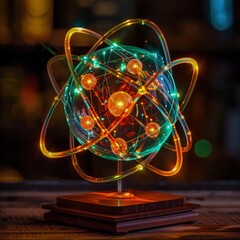 Atom structure model
