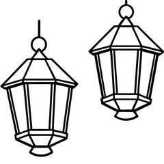 Minimalist Night Glow Line Art