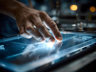 Capacitive touchscreens being bonded to aluminum 