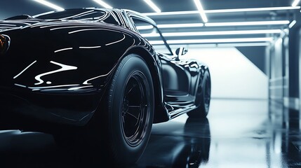 Artistic representation of a car looking brand new inside and out after professional detailing