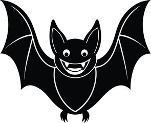 Smiling Bat Vector Character