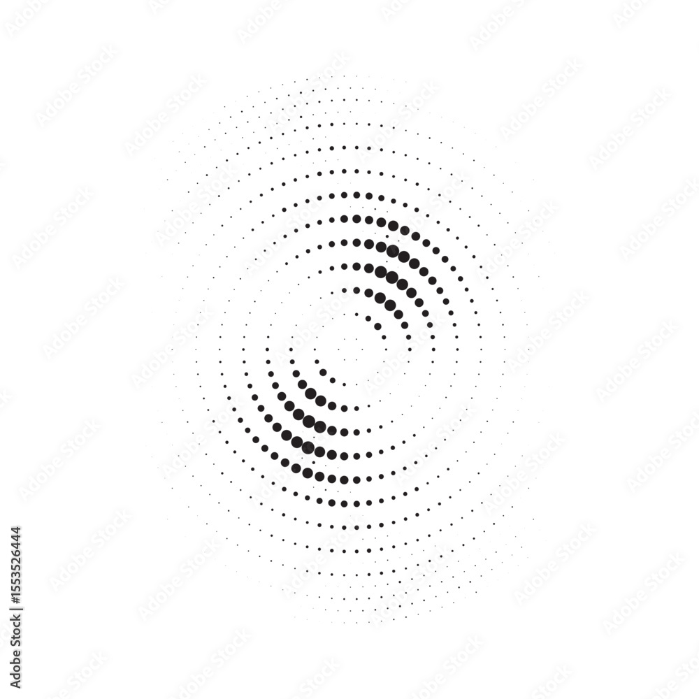 Poster Burst Halftone light effect. Glowing light burst. abstract grunge halftone dots background. Vector illustration.