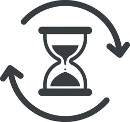 Time Management & Efficiency Icon - Productivity & Renewal