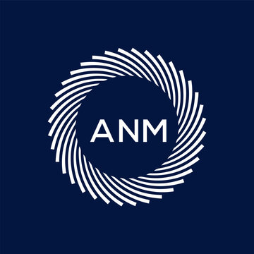 ANM Letter Initial Logo Design Template Vector Illustration