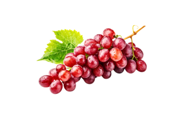 Brunch of vibrant Fresh Red Grapes