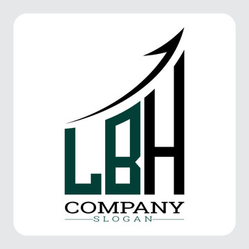 LBH Company Logo Design Growth vector, LBH Upward Arrow Business Success Logo vector, LBH Corporate Branding Logo , LBH logo design, LBH simple and modern logo, LBH business finance logo design, etc.