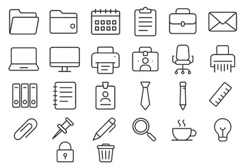 outline icon shaeet Office editable icon set.svg