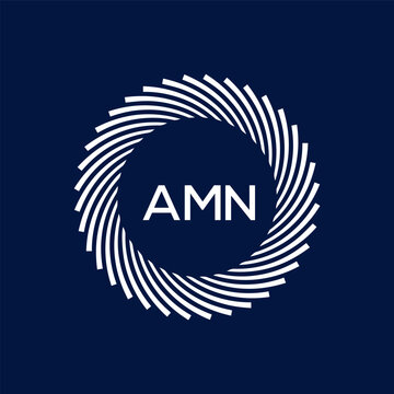 AMN Letter Initial Logo Design Template Vector Illustration