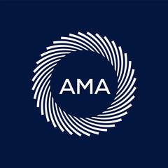 AMA Letter Initial Logo Design Template Vector Illustration
