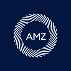 AMZ Letter Initial Logo Design Template Vector Illustration