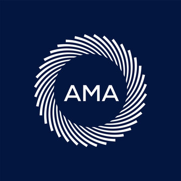 AMA Letter Initial Logo Design Template Vector Illustration