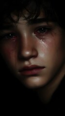 Fototapeta premium A moment of solace after emotional distress