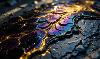 Iridescent Scales, Gold Veins, Amethyst Glow – Ancient Power and Otherworldly Beauty