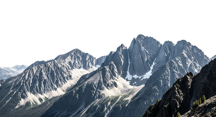 Snow-Capped Jagged Mountains