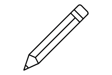 Minimal Back to School Outline Icons of Supplies, Pencil, Ruler, Bag and Blackboard