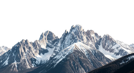 mountains in the snow