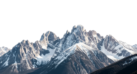 mountains in the snow