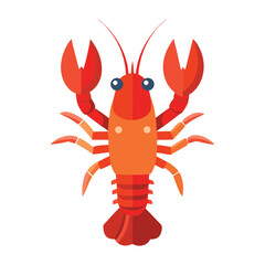 Lobster vector illustration isolated on white background