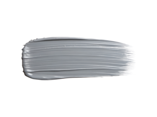 Gray Paint Swash Stroke Shows Texture and Detail transparent background