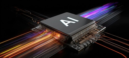 AI Chip with Circuit Lines