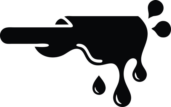 Espresso machine icon shows rich black coffee flowing, dripping downwards, with transparent background