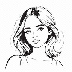 new portarit girl sketch