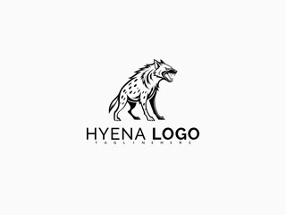 Obraz premium Side View Hyena Head Logo with Bold Expression in Vector Style. Ideal for Rugged Sticker Illustration, Adventure Branding, Outdoor Labels, and Animal Patch Design for Business.