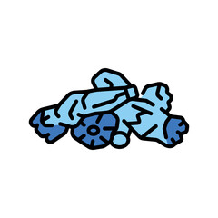 plastic color flat icon for digital and print projects. Building materials.