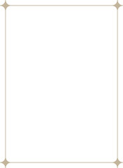 Obraz premium Minimalistic Monoline Rectangle Frame with Sparkle