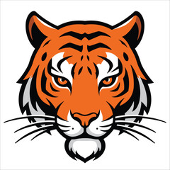 Fototapeta premium Tiger Head Logo Vector Illustration