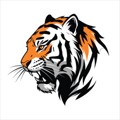 Tiger Head Logo Vector Illustration
