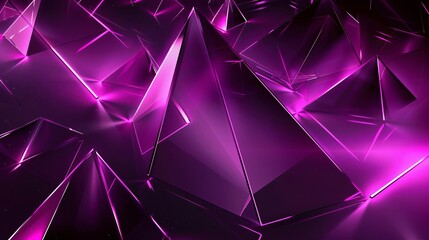 Mauve Neon Geometric Shapes Abstract Light Background