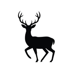 deer silhouette vector illustration
