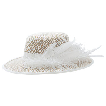 feather hat isolated on transparent background