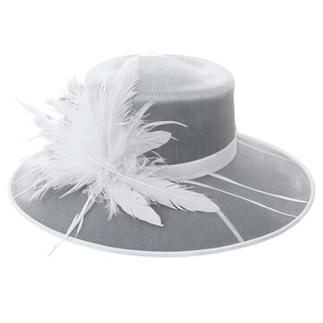 feather hat isolated on transparent background