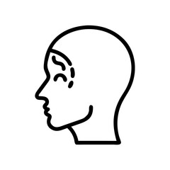 silhouette of a head