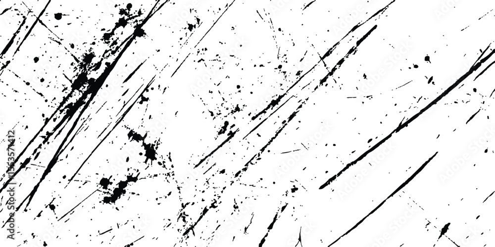 Poster vintage grunge scratches texture isolated on white background. abstract scratch marks on a white sur