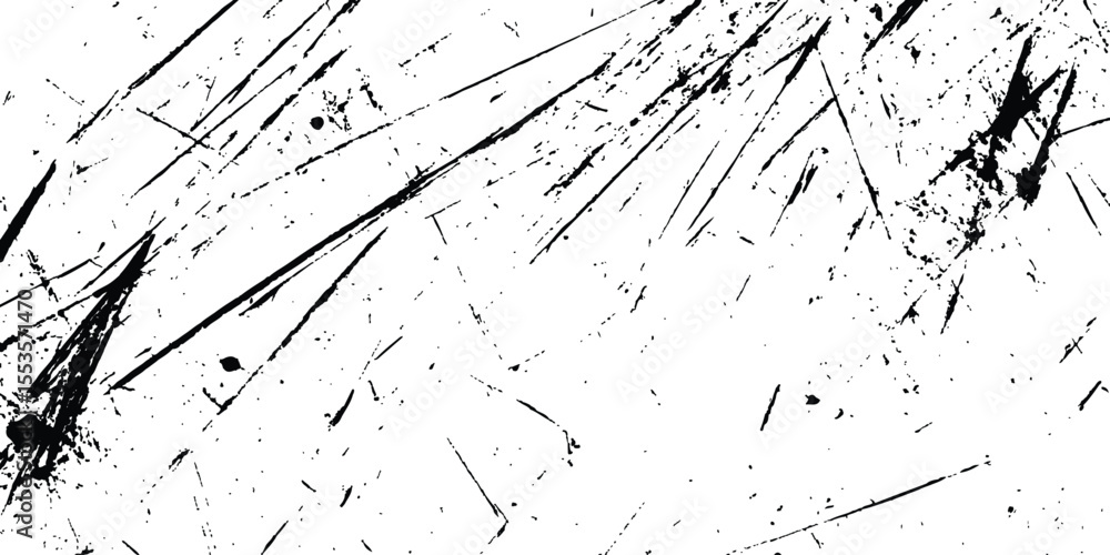 Poster vintage grunge scratches texture isolated on white background. abstract scratch marks on a white sur