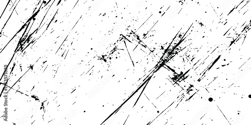 Poster vintage grunge scratches texture isolated on white background. abstract scratch marks on a white sur