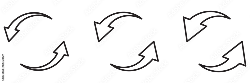 Poster refresh arrow symbol reload sync rotate exchange