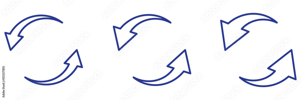 Poster refresh arrow symbol reload sync rotate exchange