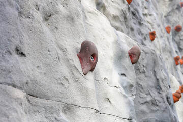 Rock climbing holder on wall indoor wall climbing