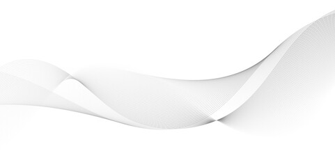 Abstract white modern shape line curve seamless white background. tech grey abstract wave digital element for design. Trendy simple fluid color gradient abstract background, architecture background.  