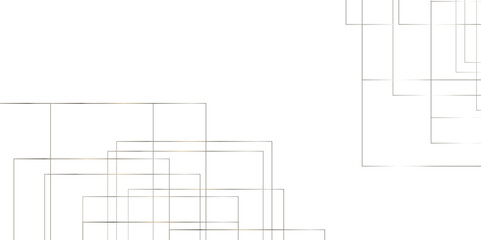 Abstract seamless random geometric black, gray lines pattern on a transparent background design. Vector for presentation. Modern minimal and clean white gold background with shadows.