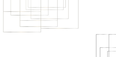 Abstract seamless random geometric black, gray lines pattern on a transparent background design. Vector for presentation. Modern minimal and clean white gold background with shadows.