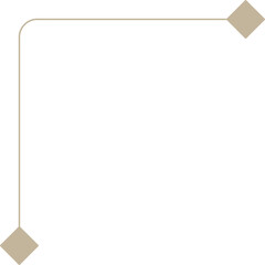 Monoline Ornamental Decorative Corner